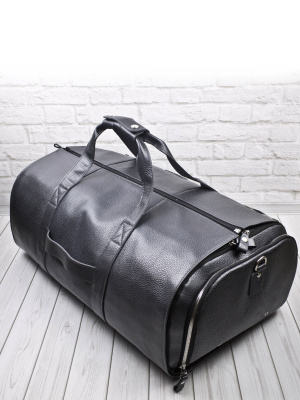 Кожаный портплед / дорожная сумка Milano Premium 
iron grey Carlo Gattini