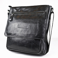 Кожаная мужская сумка Bardello black Carlo Gattini