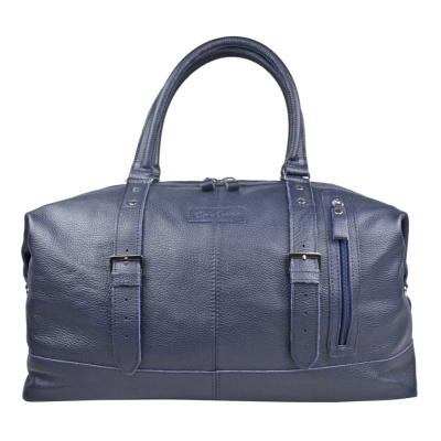 Кожаная дорожная сумка Campora blue Carlo Gattini