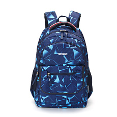 Рюкзак TORBER CLASS X, темно-синий с орнаментом