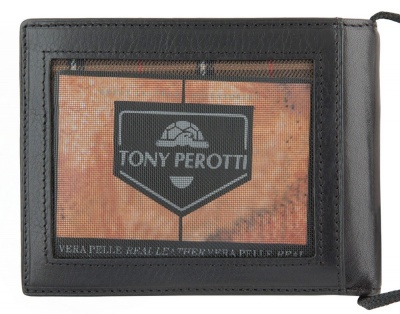 Мужской кошелёк туриста, черный Tony Perotti