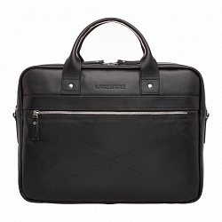 Кожаная деловая сумка для ноутбука Bartley Black Lakestone