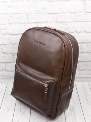 Женский кожаный рюкзак Albiate Premium brown Carlo Gattini