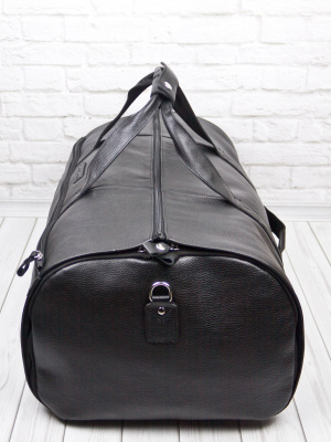 Кожаный портплед / дорожная сумка Milano black Carlo Gattini