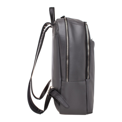 Кожаный мужской рюкзак для ноутбука Faber Grey/Black Lakestone