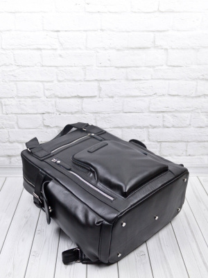 Кожаный рюкзак Corruda Premium black Carlo Gattini