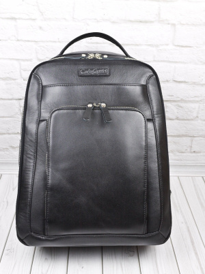 Кожаный рюкзак Montemoro Premium black Carlo Gattini