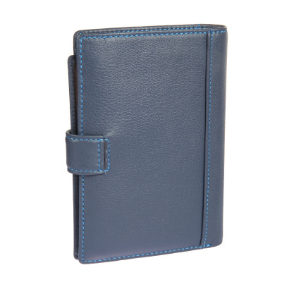 Портмоне с обложкой для паспорта, синее Sergio Belotti