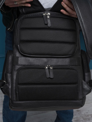 Кожаный рюкзак Vetralla black Carlo Gattini