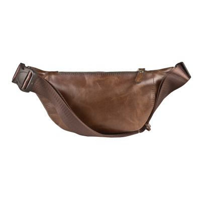 Кожаная поясная сумка Scarlino brown Carlo Gattini