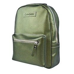 Женский кожаный рюкзак Anzolla Premium gold kiwi Carlo Gattini