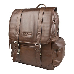 Кожаный рюкзак Montalbano Premium brown Carlo Gattini