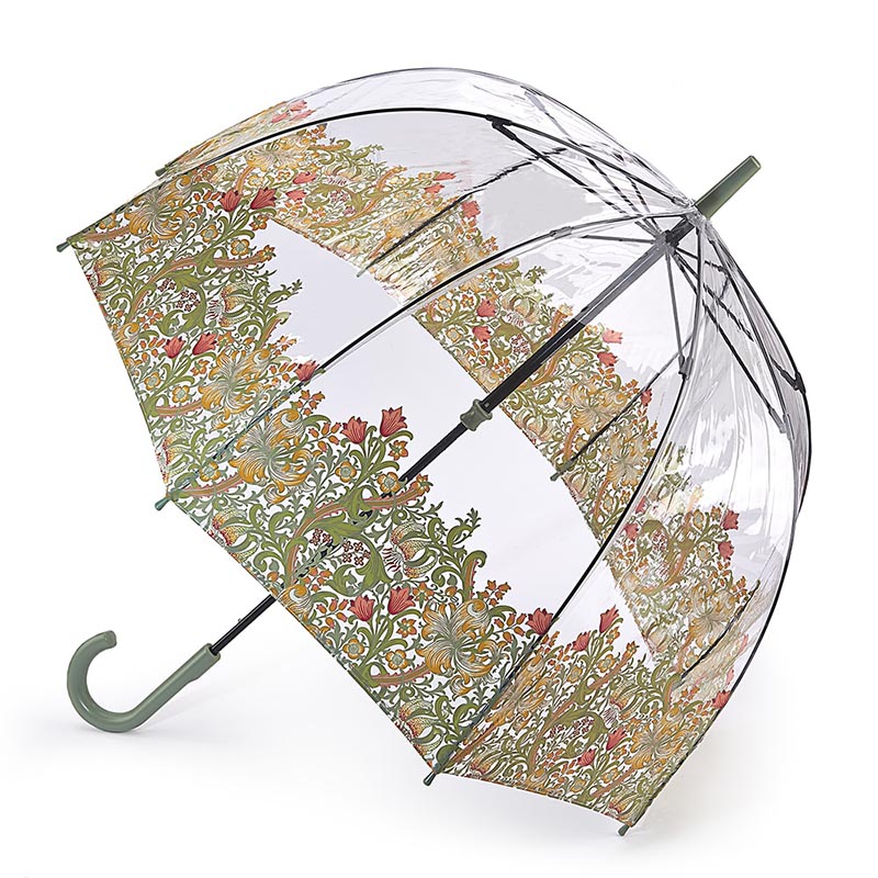 Прозрачный зонт трость