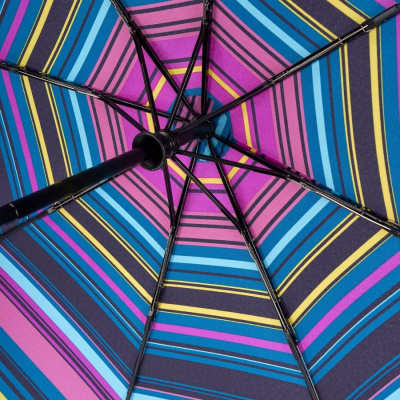 Зонт женский автомат (Фиолетовая полоска) Fulton