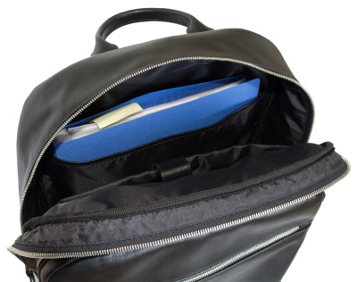 Кожаный рюкзак для ноутбука, коричневый Carlo Gattini