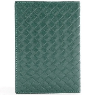 Обложка для паспорта, зеленая Fancy