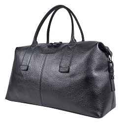 Кожаная дорожная сумка Ferrano black Carlo Gattini