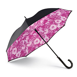 Зонт женский трость (Розовые розы) Fulton