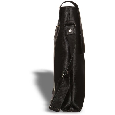 Кожаная сумка через плечо Positano (Позитано) black Brialdi