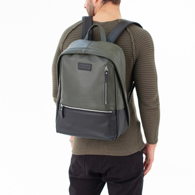 Кожаный рюкзак Adams Green/Black Lakestone