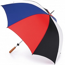 Зонт спорт (ЧерныйКрасныйСинийБелый) Fulton