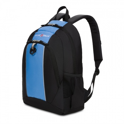 Рюкзак, чёрный/голубой SwissGear