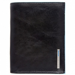 Бумажник вертикальный, черный Piquadro