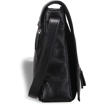 Кожаная сумка через плечо Vallejo (Валледжо) black Brialdi