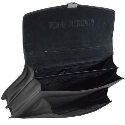 Мужской портфель, черный Tony Perotti