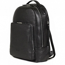 Мужской рюкзак с 16 карманами и отделениями Discovery (Дискавери) relief black Brialdi
