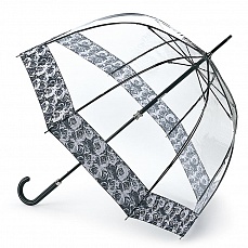 Зонт женский трость (Серые розы) Fulton