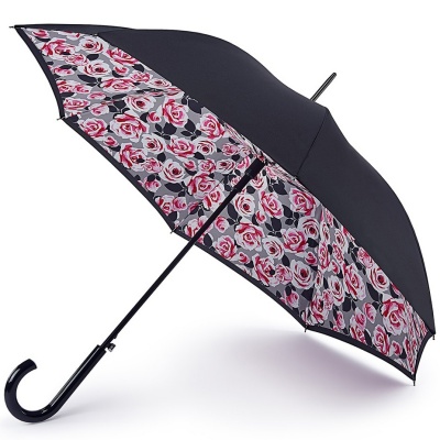 Зонт женский трость автомат (Розы) Fulton