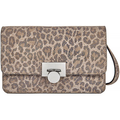 Элегантная сумочка-клатч BRIALDI Paola (Паола) velour leopard