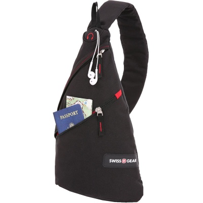 Рюкзак на одно плечо черный SwissGear