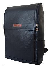 Кожаный рюкзак Tuffeto black Carlo Gattini