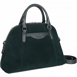 Женская деловая сумка среднего размера BRIALDI Ambra (Амбра) relief green