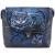 Женская сумка-клатч с росписью, синяя Alexander TS