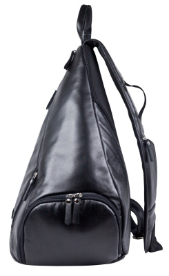 Кожаный рюкзак Mongardino black Carlo Gattini