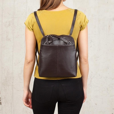 Компактный женский рюкзак-трансформер Eden Brown Lakestone