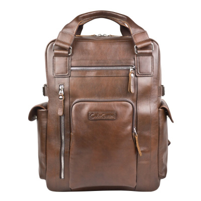 Кожаный рюкзак Corruda Premium brown Carlo Gattini