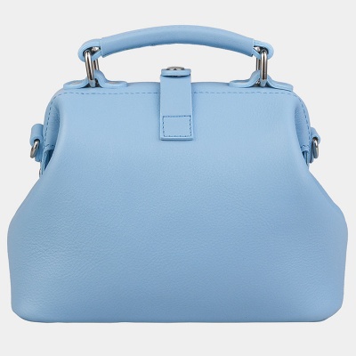 Женская сумка-саквояж с росписью, голубая Alexander TS
