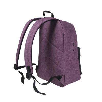 Рюкзак TORBER GRAFFI, фиолетовый с карманом черного цвета