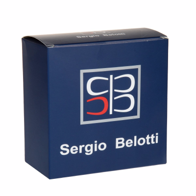 VIP Ремень, черный,синий Sergio Belotti