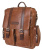 Кожаный рюкзак-сумка, коньяк/коричневая Carlo Gattini