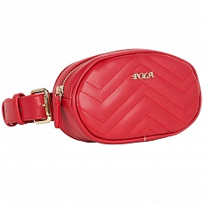 Женская сумка поясная, красная Pola