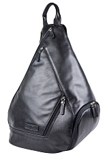 Кожаный рюкзак Mongardino black Carlo Gattini