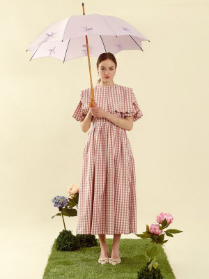 Зонт женский трость (Звезда розовая) Fulton
