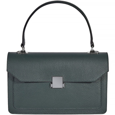 Классическая женская сумочка среднего размера BRIALDI Margaret (Маргарет) relief green