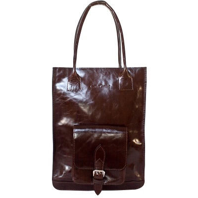 Кожаная женская сумка Arluno brown Carlo Gattini