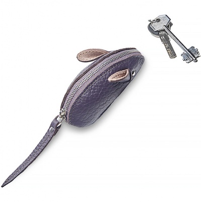 Оригинальная ключница в форме мышки BRIALDI Mouse (Мышка) bison indigo